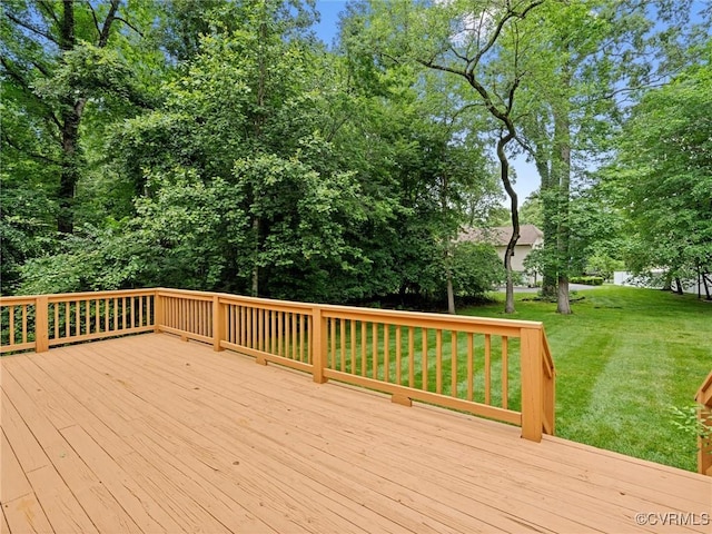 1203 Wesanne Ln, Chesterfield, VA 23114 - wooden terrace with a lawn
