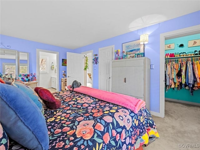 1203 Wesanne Ln, Chesterfield, VA 23114 - bedroom with carpet flooring, a spacious closet, a closet, and ensuite bathroom