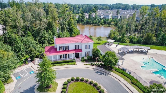 8013 Rutland Village Dr, Mechanicsville, VA 23116 - view of subject property featuring a large body of water and a pool area