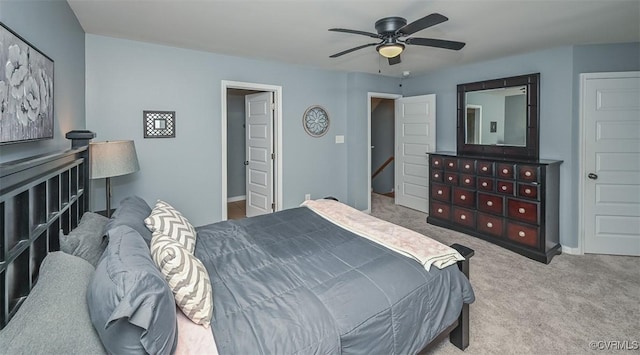 8013 Rutland Village Dr, Mechanicsville, VA 23116 - carpeted bedroom featuring baseboards and ceiling fan
