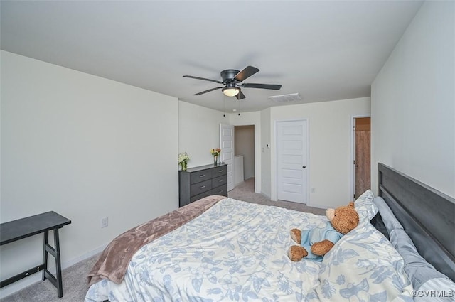 8013 Rutland Village Dr, Mechanicsville, VA 23116 - bedroom featuring light carpet and ceiling fan