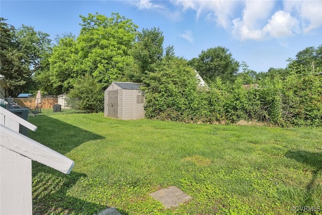 108 N Cedar Ave, Highland Springs, VA 23075 - view of grassy yard with a shed