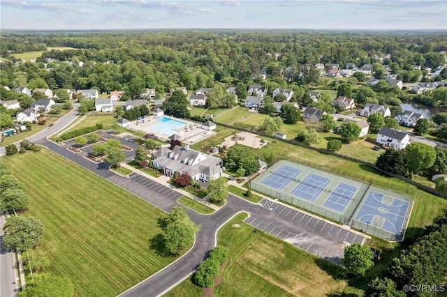 6030 Pond Place Way, Mechanicsville, VA 23111 - aerial view of a pool area