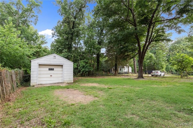 4123 Bremner Blvd, Henrico, VA 23228 - view of yard with an outbuilding and a detached garage