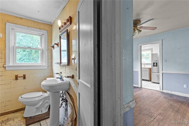 4123 Bremner Blvd, Henrico, VA 23228 - bathroom featuring ceiling fan and wood finished floors