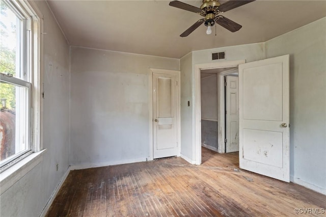 4123 Bremner Blvd, Henrico, VA 23228 - unfurnished bedroom featuring hardwood / wood-style flooring and ceiling fan