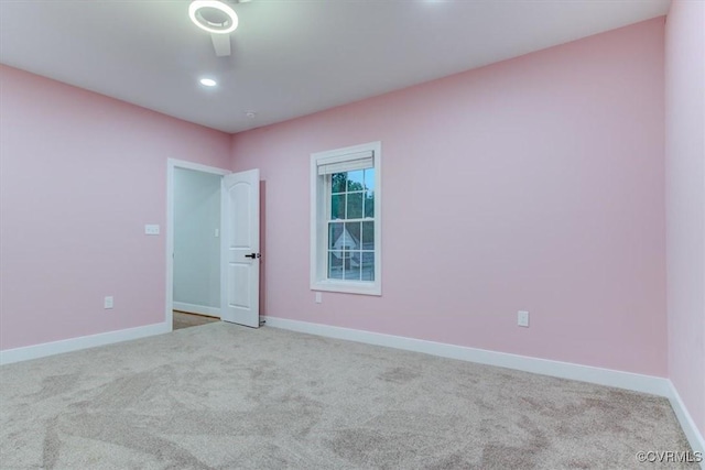 12309 Main St, Stony Creek, VA 23882 - spare room with carpet flooring and recessed lighting
