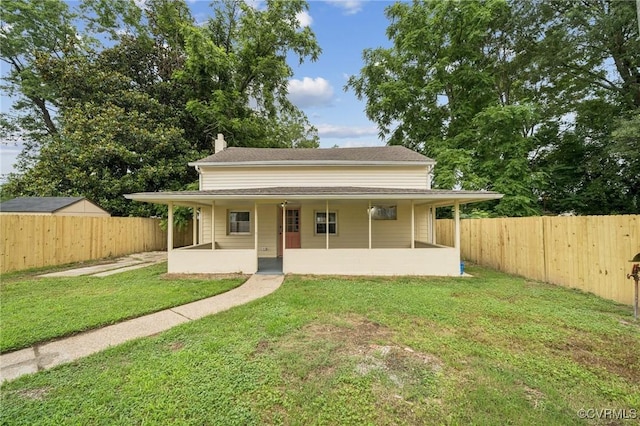 627 Colonial Ave, Colonial Heights, VA 23834 - view of front of home with a patio and a fenced backyard