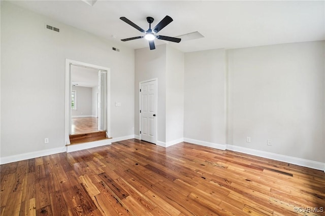 627 Colonial Ave, Colonial Heights, VA 23834 - unfurnished bedroom featuring wood-type flooring and ceiling fan