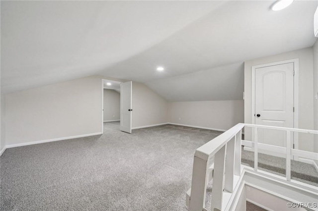 627 Colonial Ave, Colonial Heights, VA 23834 - additional living space featuring carpet flooring, vaulted ceiling, and recessed lighting
