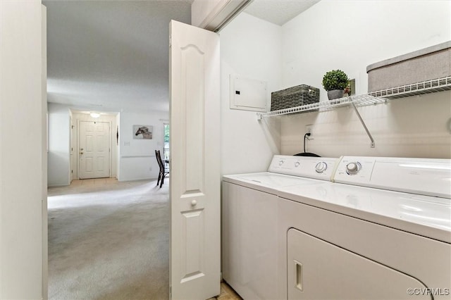 262 Claiborne Dr, Williamsburg, VA 23185 - washroom featuring washer and clothes dryer and light carpet