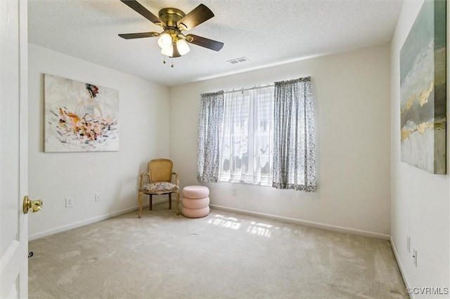 262 Claiborne Dr, Williamsburg, VA 23185 - spare room with carpet floors, ceiling fan, and a textured ceiling