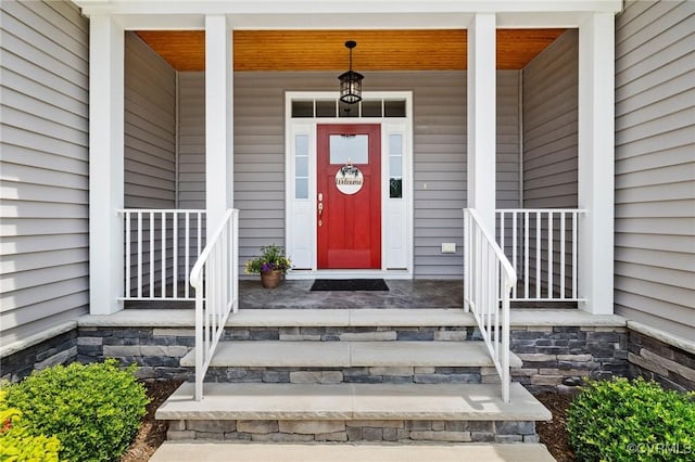 8000 Clancy Pl, Chesterfield, VA 23838 - property entrance featuring a porch