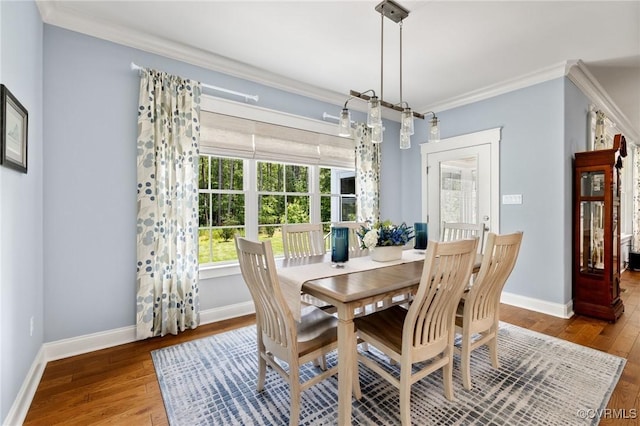 8000 Clancy Pl, Chesterfield, VA 23838 - dining room with wood finished floors and crown molding