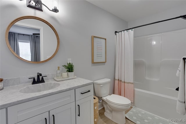 6504 Sanford Springs Cv, Midlothian, VA 23112 - bathroom with vanity and shower / tub combo with curtain