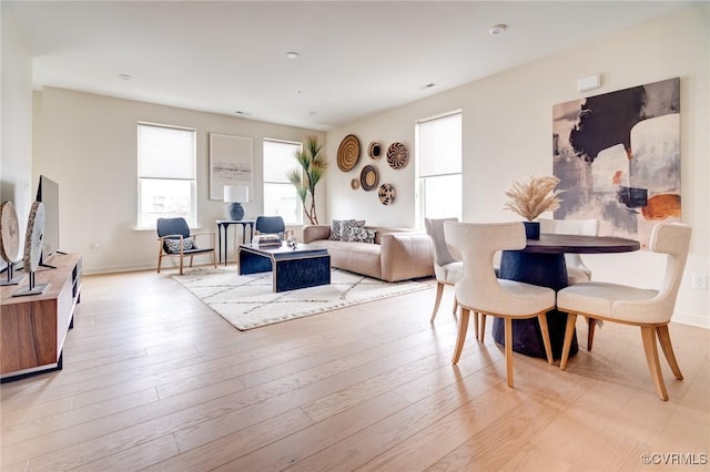 3446 Carlton St Unit 6-8A, Richmond, VA 23230 - living area featuring light wood-style floors and baseboards