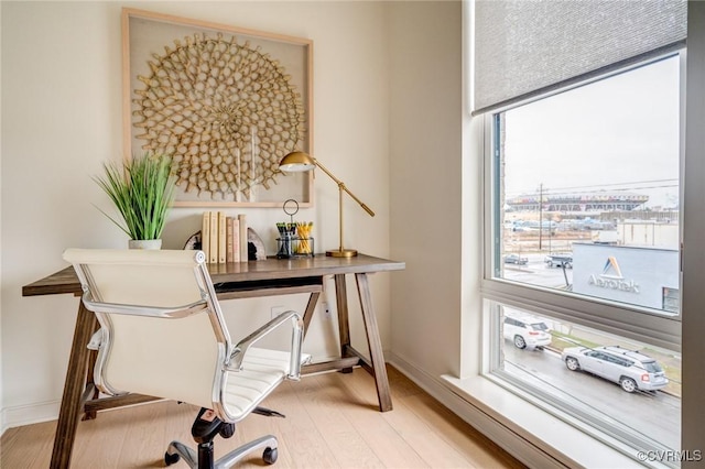 3446 Carlton St Unit 6-8A, Richmond, VA 23230 - office area with light wood-style flooring and baseboards