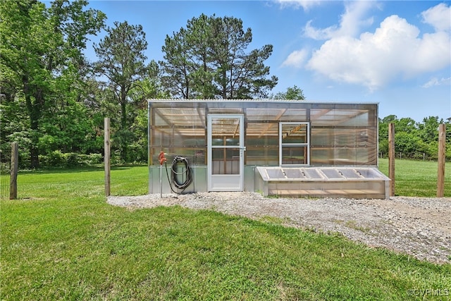 99 Oak Hill Rd, Cumberland, VA 23040 - view of greenhouse featuring a yard
