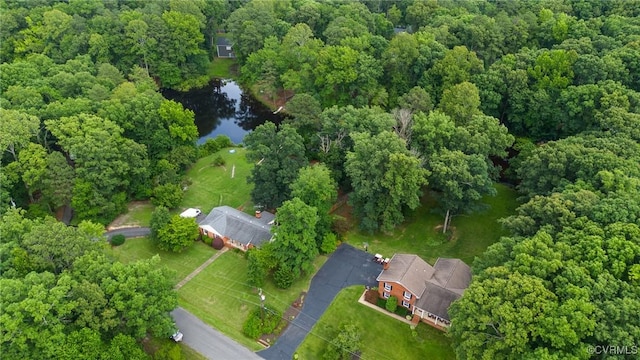 9065 Greenlake Cir, Mechanicsville, VA 23116 - aerial view of property and surrounding area featuring a nearby body of water and a heavily wooded area