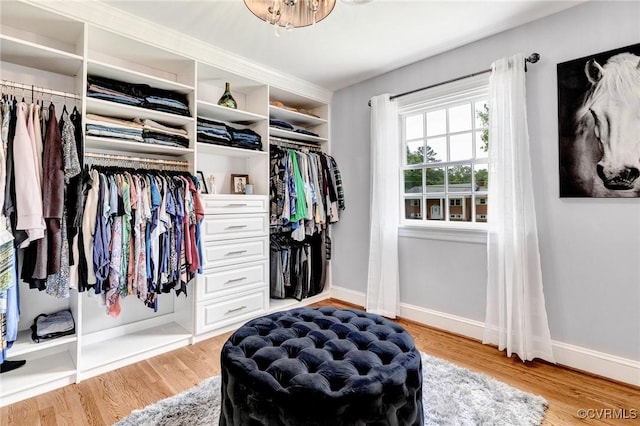 9065 Greenlake Cir, Mechanicsville, VA 23116 - spacious closet with wood finished floors