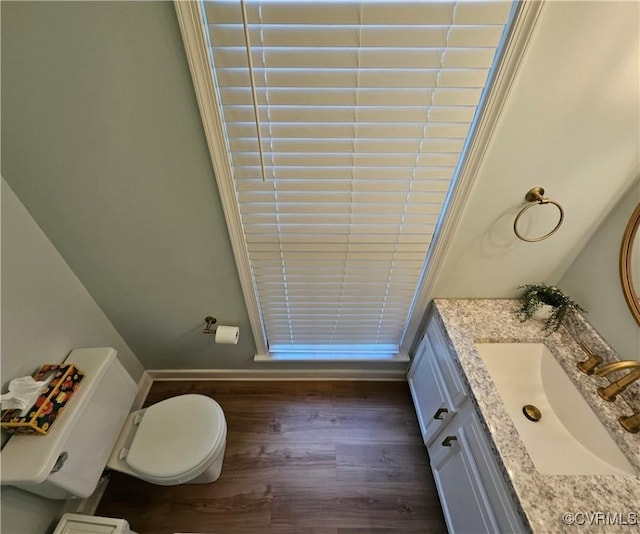 10278 Henderson Hall Rd, Mechanicsville, VA 20116 - half bath featuring vanity and wood finished floors