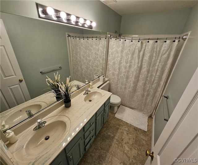 10278 Henderson Hall Rd, Mechanicsville, VA 20116 - bathroom featuring toilet and double vanity