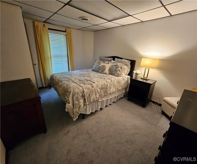10278 Henderson Hall Rd, Mechanicsville, VA 20116 - carpeted bedroom with a drop ceiling