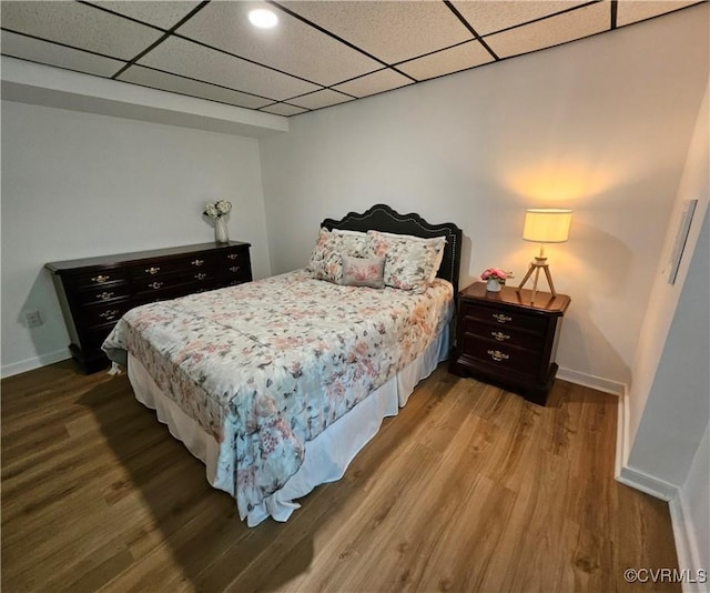 10278 Henderson Hall Rd, Mechanicsville, VA 20116 - bedroom with wood finished floors and a paneled ceiling