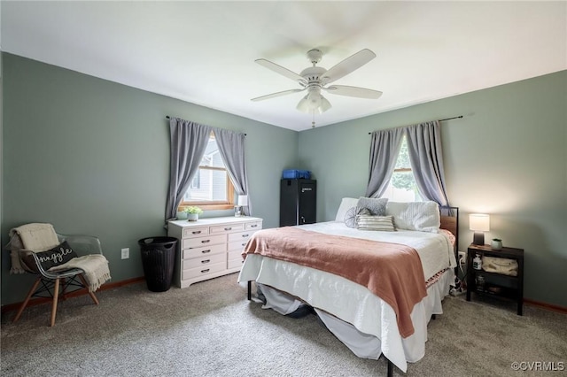 2000 Point Of Rocks Rd, Chester, VA 23836 - carpeted bedroom featuring baseboards and a ceiling fan