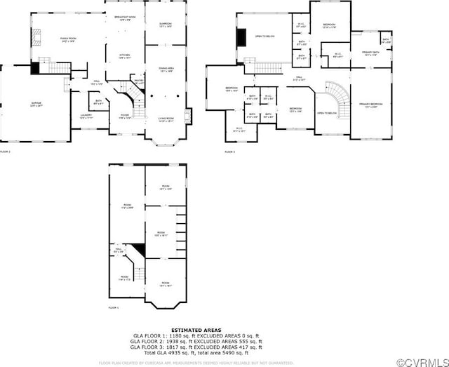 9261 Royal Grant Dr, Hanover, VA 23116 - view of floor plan / room layout