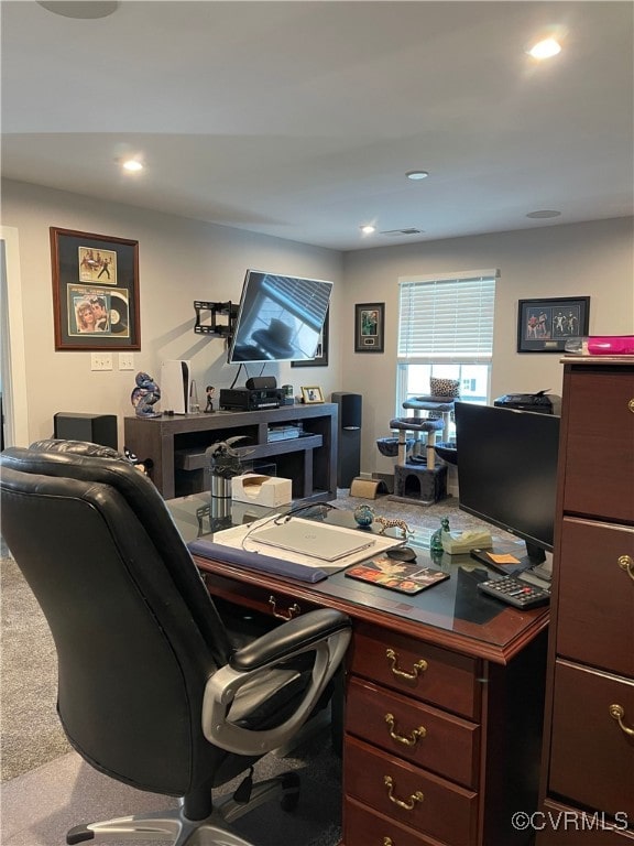 15518 Centerline Ct, Chesterfield, VA 23832 - carpeted office featuring recessed lighting
