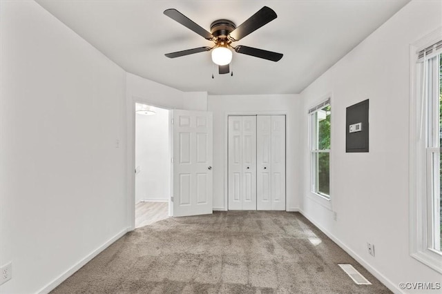 15241 Broadwater Cir, Chesterfield, VA 23831 - unfurnished bedroom with multiple windows, carpet floors, and a closet