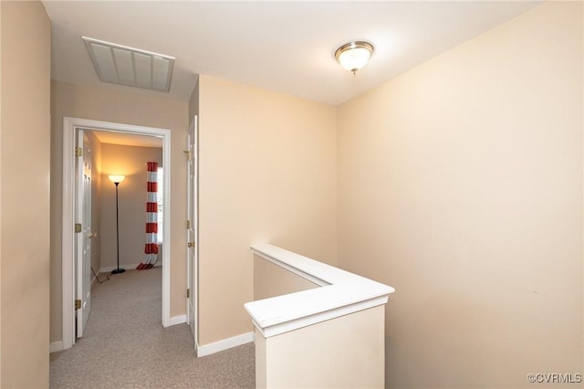 405 Hollybrook Ridge Ln, Richmond, VA 23223 - hallway featuring an upstairs landing and light carpet