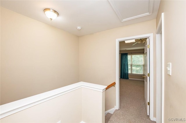 405 Hollybrook Ridge Ln, Richmond, VA 23223 - hallway featuring an upstairs landing and carpet floors