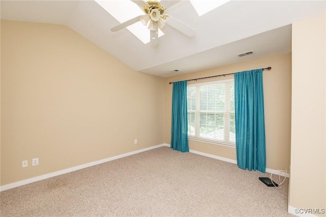 405 Hollybrook Ridge Ln, Richmond, VA 23223 - unfurnished room with vaulted ceiling, carpet, and ceiling fan