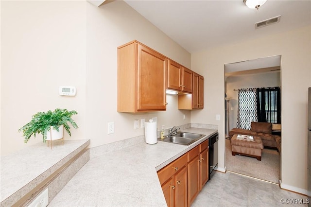 405 Hollybrook Ridge Ln, Richmond, VA 23223 - kitchen with light countertops and dishwasher
