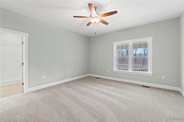 4858 Powhatan Lakes Rd, Powhatan, VA 23139 - carpeted spare room featuring a ceiling fan and baseboards