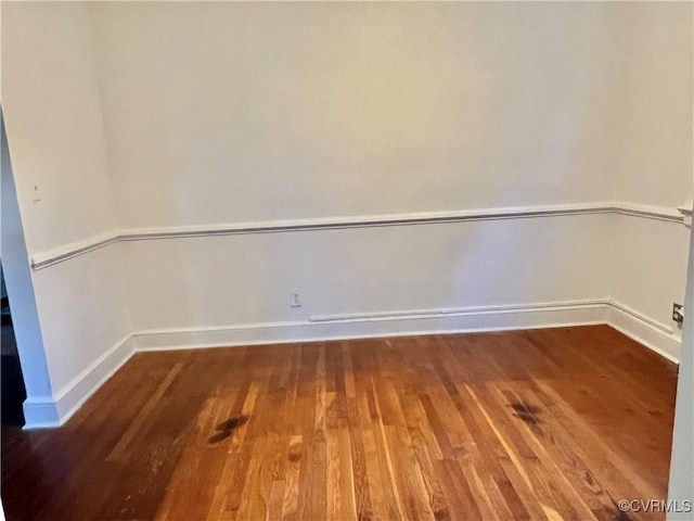3305 Jeter Ave, Richmond, VA 23222 - empty room with wood finished floors and baseboards