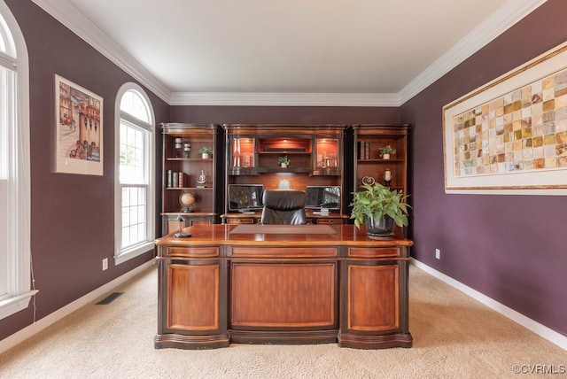 6013 Glen Abbey Dr, Glen Allen, VA 23059 - office space featuring light carpet and ornamental molding