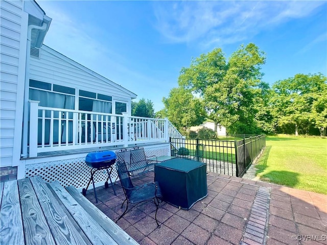 8302 Orchard Ln, Mechanicsville, VA 23111 - view of patio / terrace featuring a deck and grilling area