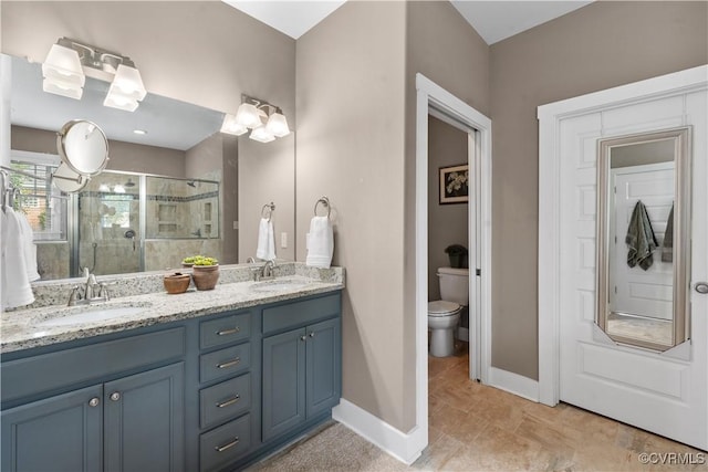 11561 Smokehouse Dr, Amelia Courthouse, VA 23002 - full bathroom with a stall shower, double vanity, and tile patterned floors