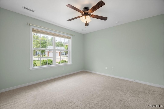 3316 Kennington Park Rd, King William, VA 23009 - spare room featuring a ceiling fan and light colored carpet