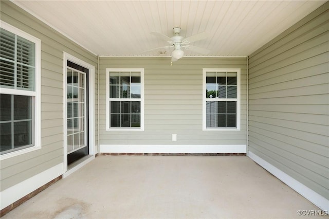 3316 Kennington Park Rd, King William, VA 23009 - view of patio with a ceiling fan