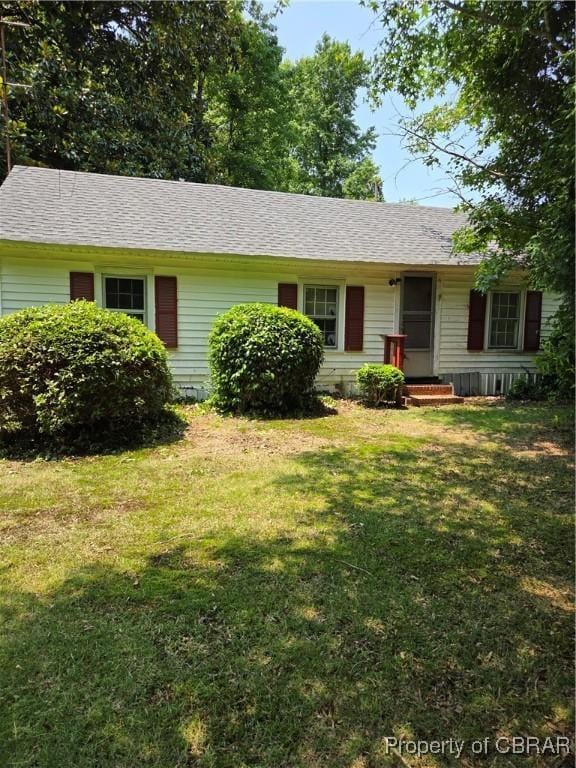 257 Roane Point Dr, Cobbs Creek, VA 23035 - single story home with a front yard