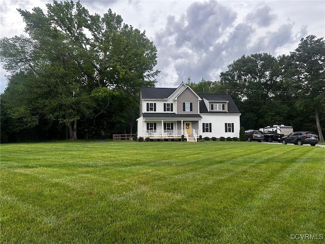 2942 Owens Creek Rd, Louisa, VA 23117 - view of front of home with a front yard and a porch