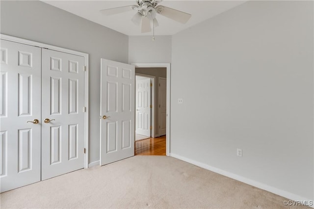 600 Krim Point Loop, Midlothian, VA 23114 - unfurnished bedroom featuring carpet flooring, a closet, and a ceiling fan