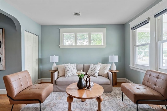 1708 Westwood Ave, Richmond, VA 23227 - living room featuring plenty of natural light and wood finished floors