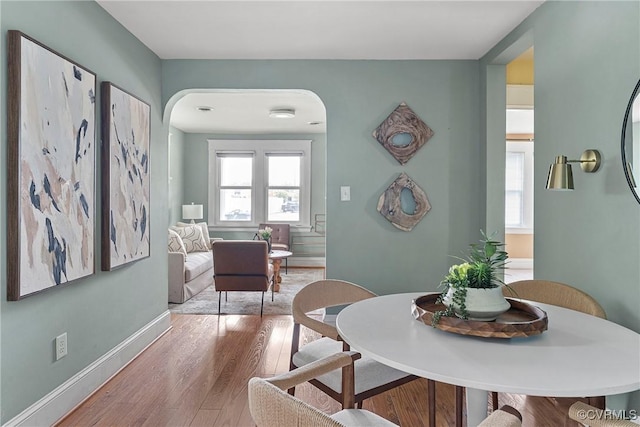 1708 Westwood Ave, Richmond, VA 23227 - dining area with wood finished floors and baseboards
