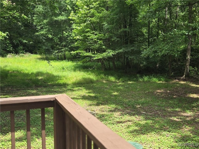 4562 Woodview Dr, Sandston, VA 23150 - view of yard with a wooded view