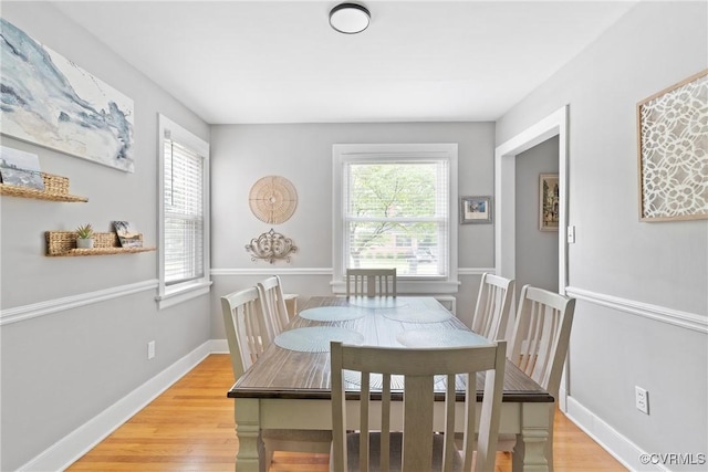 1012 Ridgecliff Dr, Richmond, VA 23224 - dining room with light wood-style flooring and baseboards